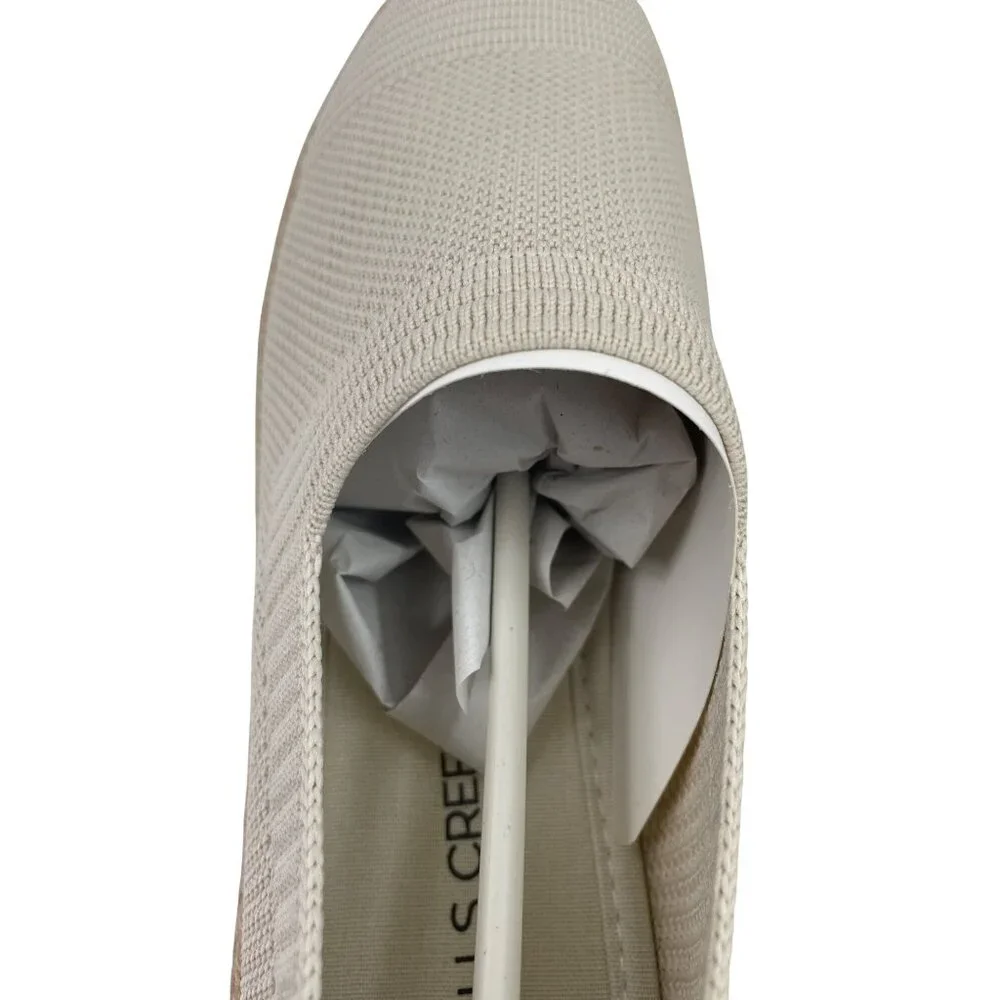 Falls Creek Erin Natural Knit Loafers Slip On Womens Size 9.5M - Picture 8 of 11
